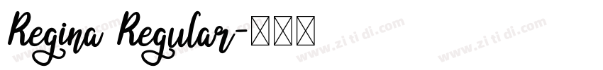 Regina Regular字体转换